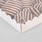 Коробочка для печенья с PVC крышкой, белая, 22 х 15 х 3 см - Фото 3
