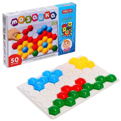 Мозаика, диаметр 40 мм, 50 шт., МИКС