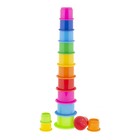 Пирамидка большая детская «Занимательные стаканчики» - Фото 1