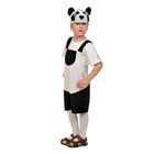 Карнавальный костюм «Панда», плюш, полукомбинезон, маска, рост 92-122 см - фото 8563599