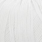 Пряжа "Белое кружево" 100% мерсеризованный хлопок 475м/50гр (01-Белый) - Фото 1
