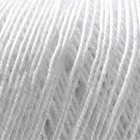 Пряжа "Белое кружево" 100% мерсеризованный хлопок 475м/50гр (01-Белый) - Фото 6