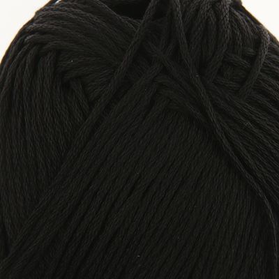 Пряжа "Весенняя" 100% мерсеризованный хлопок 250м/100гр (02-Черный)