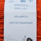 Пряжа "Удачная" 50% шерсть, 50% акрил 250м/100гр (30-Св.Теракот) - Фото 4