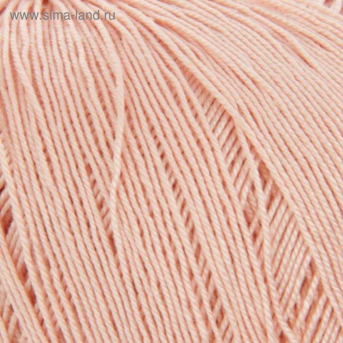 Пряжа "Цветное кружево" 100% мерсеризованный хлопок 475м/50гр (18-Персик) - Фото 1