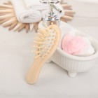 Набор банный, 4 предмета: 2 мочалки, массажёр, расчёска, цвет МИКС - Фото 4