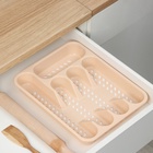 Лоток для столовых приборов в ящик, 5 секций, 33×26 см, пластик, МИКС - Фото 6