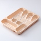 Лоток для столовых приборов в ящик, 5 секций, 33×26 см, пластик, МИКС - Фото 2