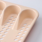 Лоток для столовых приборов в ящик, 5 секций, 33×26 см, пластик, МИКС - Фото 4