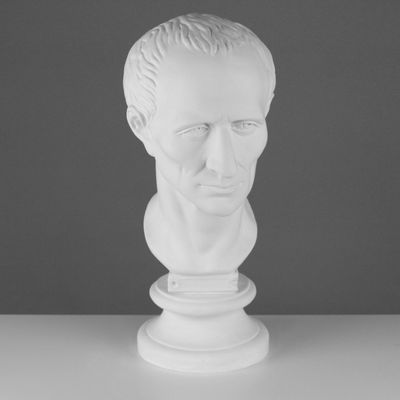 Гипсовая фигура Голова Цезаря, 20 х 27 х 52 см