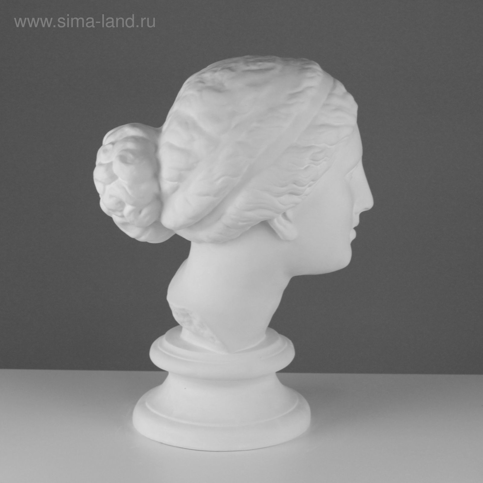 Гипсовая фигура Голова Афродиты Книдской, 25 х 25 х 55 см (10-110 ...