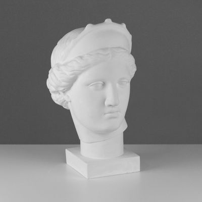 Гипсовая фигура Голова Венеры Капуа (с кокошником) 20.5×29×40 см