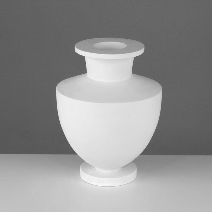 Гипсовая фигура ваза греческая, 21,5 х 21,5 х 29 см - Фото 1