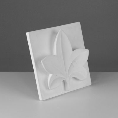 Гипсовая фигура Орнамент: Пятилистник, 24.5×26.5×6 см