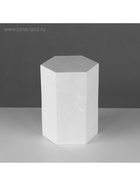 Геометрическая фигура «ПРИЗМА шестигранная», 20 см, гипсовая - Фото 2