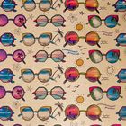 Бумага упаковочная крафтовая «Солнечные очки», 50 × 70 см - Фото 2