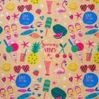 Бумага упаковочная крафтовая «Summer vibes», 50 × 70 см - Фото 2