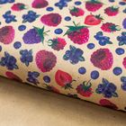 Бумага упаковочная крафтовая «Садовые ягоды», 50 × 70 см - Фото 1