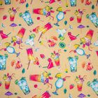 Бумага упаковочная крафтовая «Фруктовый коктейль», 50 × 70 см - Фото 2