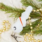 Ёлочная игрушка «Зайчик с барабаном» h=9.6 см - Фото 2