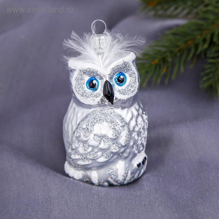 Ёлочная игрушка «Сова», h=8.5 см, МИКС - Фото 1