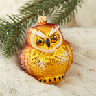 Ёлочная игрушка «Филин» h=7.3 см, МИКС - Фото 1
