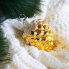 Ёлочная игрушка «Шишка кедровая»-2, h=5.2 см, МИКС - Фото 3