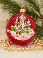 Ёлочные игрушки 4 шт. «Щелкунчик», шары новогодние, d=7.5 см - Фото 6