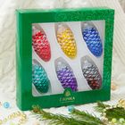 Ёлочные игрушки «Сосновый бор» (набор 6 шт.) d=8 см - Фото 2