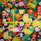 Бумага упаковочная глянцевая "Сочные фрукты", 70 х 100 см - Фото 1