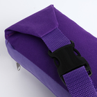 Поясная сумка на молнии, наружный карман, цвет сиреневый - фото 9301509