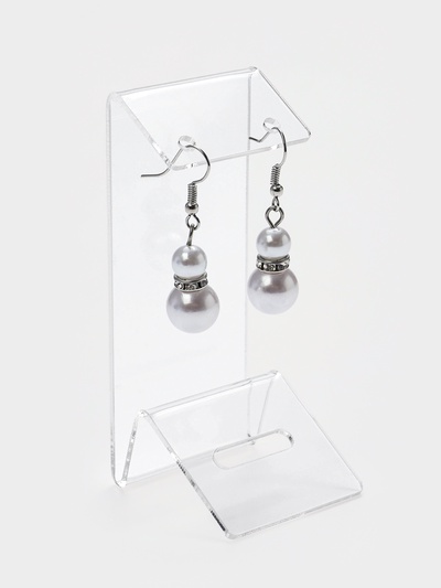 Подставка под серьги, кольцо, 4×4×9.5 см, оргстекло 1.5 мм