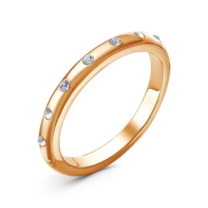 Кольцо "Венчание", позолота, 17,5 размер - Фото 1