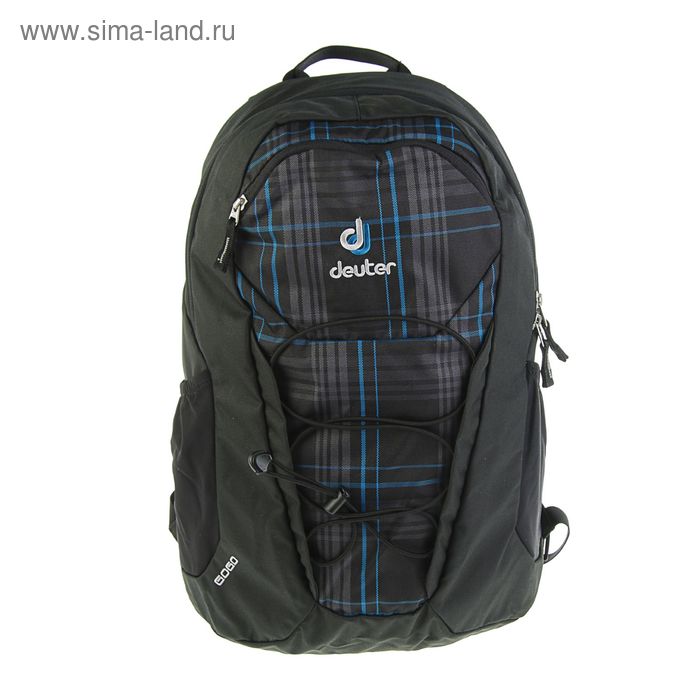 Рюкзак молодежный эргономичная спинка Deuter 46*30*21 Gogo, серо-синяя клетка 3820016-7309 - Фото 1