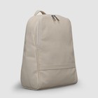 Рюкзак на молнии, 1 отдел, наружный карман, цвет бежевый - Фото 1