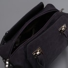 Сумка женская на молнии, 1 отдел, 3 наружных кармана, цвет чёрный - Фото 5