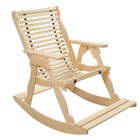 Кресло-качалка на ленте, 70×130×120см, из липы, "Добропаровъ" - фото 8564669