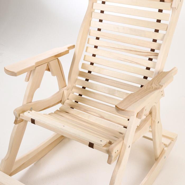 Кресло-качалка на ленте, 70×130×120см, из липы, "Добропаровъ" - фото 1890691724