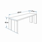 Лавка деревянная, 120×27×42 см, сосна, «Добропаровъ» - Фото 2