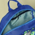 Рюкзак детский "Котик" на молнии, 2 отдела, цвет синий - Фото 3