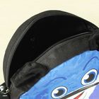 Сумка детская на молнии "Миша-пушистик", 1 отдел, длинный ремень, цвет голубой/чёрный - Фото 3