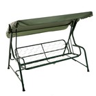 Качели садовые «Карибы», 210×142×155 см, максимальная нагрузка 300 кг, зелёные - Фото 6