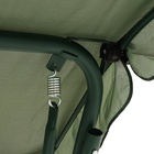 Качели садовые «Карибы», 209×142×155 см, максимальная нагрузка 300 кг, зелёные - Фото 7