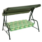 Качели садовые «Карибы», 209×142×155 см, максимальная нагрузка 300 кг, зелёные - Фото 8