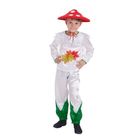 Карнавальный костюм для мальчика "Мухомор", шляпа, рубашка, штаны, р-р 64, рост 122-128 см - Фото 1