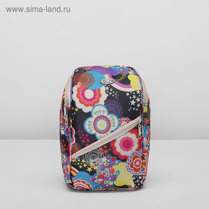 Рюкзак на молнии, 1 отдел, наружный карман, разноцветный - Фото 1