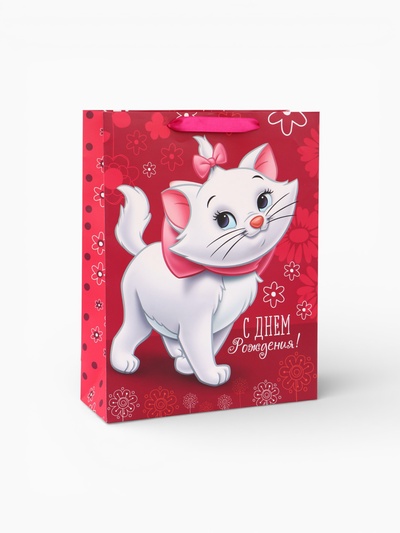 Пакет подарочный «С днём рождения, чудесная девочка!», 31×40×11.5 см