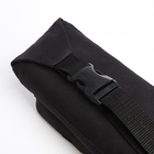 Поясная сумка на молнии, наружный карман, цвет чёрный - Фото 4