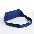 Поясная сумка на молнии, наружный карман, цвет синий - Фото 3