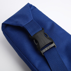 Поясная сумка на молнии, наружный карман, цвет синий - Фото 4